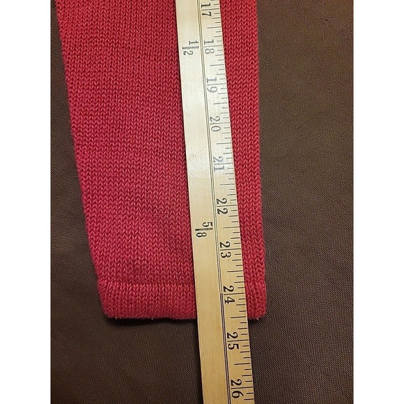 Holiday Editions Sweater‎ Womens XL Embroidered Penguin Ramie Red - Picture 6 of 14